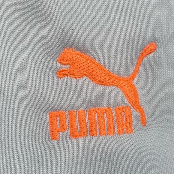 Puma Gray and Yellow Bomber Jacket with Retro Style Size M - Picture 9 of 14